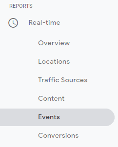 GA Real Time Events